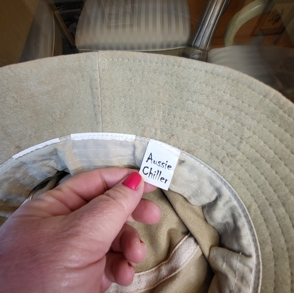 Aussie Chiller Tan Canvas Bucket Hat - Picture 4 of 5